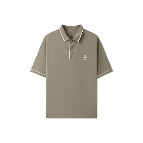 Skechers T-Shirt Мужской Ореховый Серый 00YF