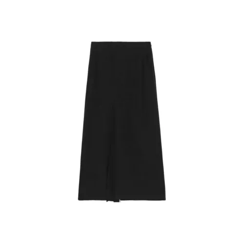 Yohji Yamamoto Черные Женские Повседневные Длинные Юбки