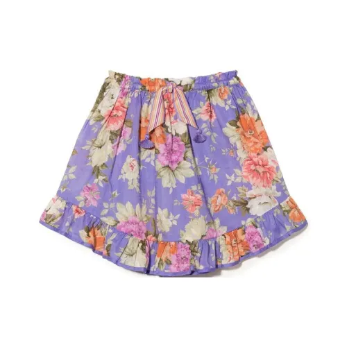 Zimmermann Короткая Юбка FW22 Фиолетовый Подростки