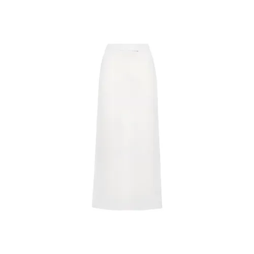 BRUNELLO CUCINELLI SS24 Повседневная длинная юбка Женская белая