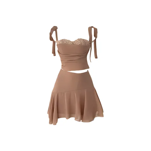 BIFH Комплект с юбкой Женские Пыльно-розовый