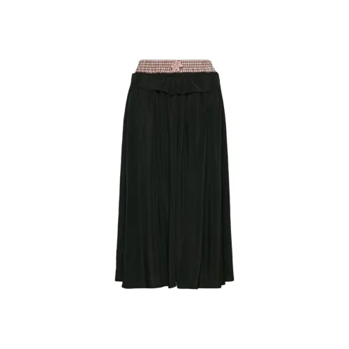 Maison Margiela SS25 Повседневный Длинный Юбка Женские Черный многоцветный