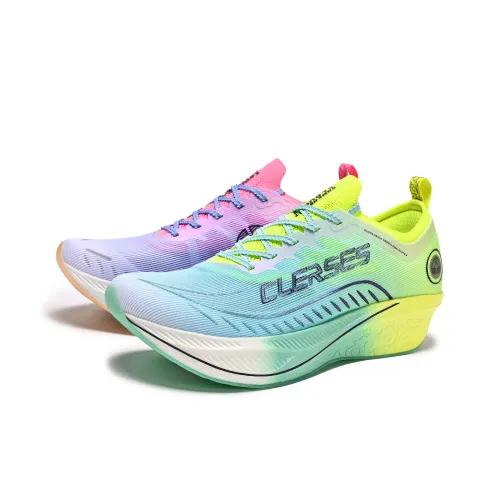 CLERSES Беговые кроссовки Low Top Сине-розовый микс Мужской