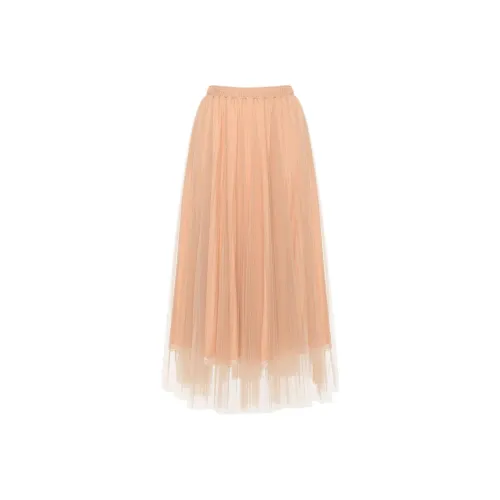 ERMANNO SCERVINO SS24 Повседневный Длинный Юбка Женская Бежевая