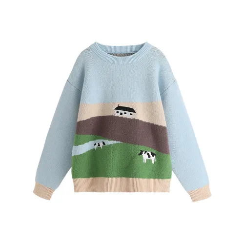 BUDINGHALU Свитер Детский Небесный Далёкий