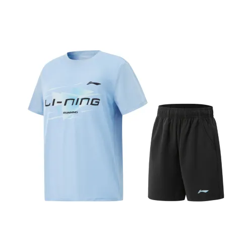 LINING YOUNG Повседневная спортивная одежда Comprehensive physical fitness SS25 Новый Aurora Blue Black Детский