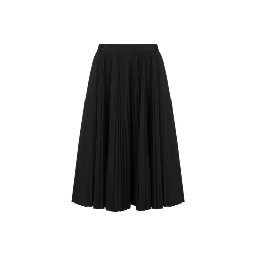 MOSCHINO SS25 Повседневный Длинный Юбка Женские Черный