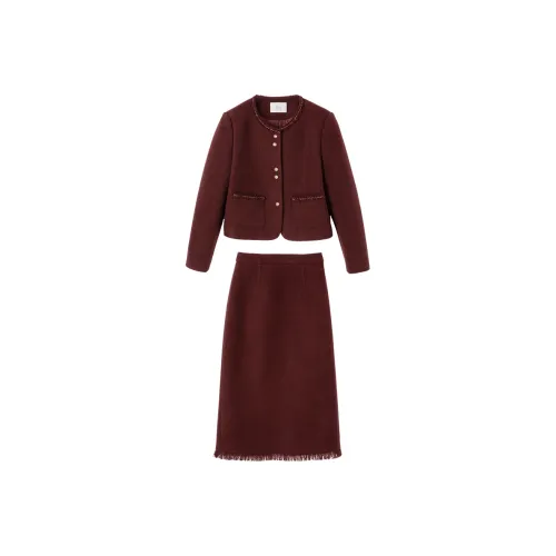 XIANGYING Комплект с юбкой Женская Анкора Красный