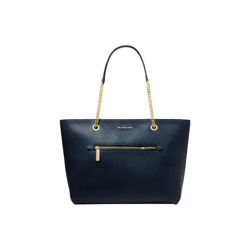 MICHAEL KORS Jet Set Litchi Grain Leather Tote Bag Shopping Bag Handbag Crossbody Bag Regular Women's Navy Blue