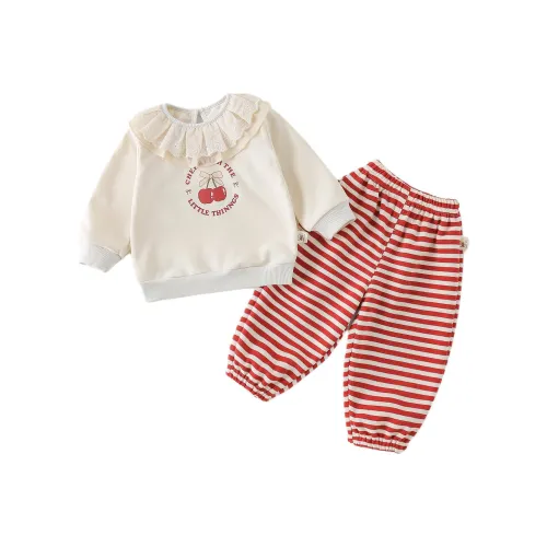 XiaoJinBu Повседневная спортивная одежда Ecru Для малышей и детей дошкольного возраста