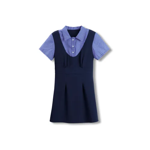 MJ STYLE Короткое платье с короткими рукавами женское