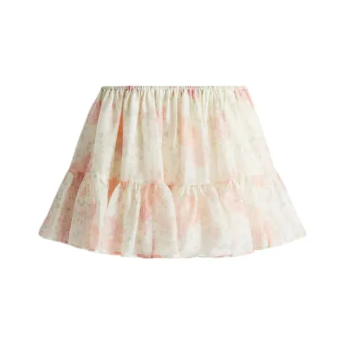 H&M Белый/многоцветный Женские Повседневные Короткие Юбки