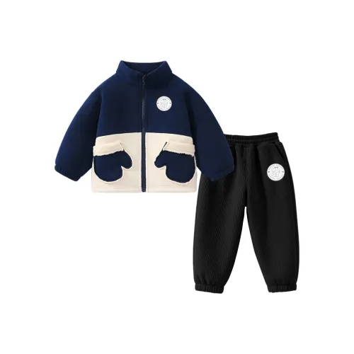 Улица Сезам Повседневная спортивная одежда Милый Королевский синий Дети 3-7 лет