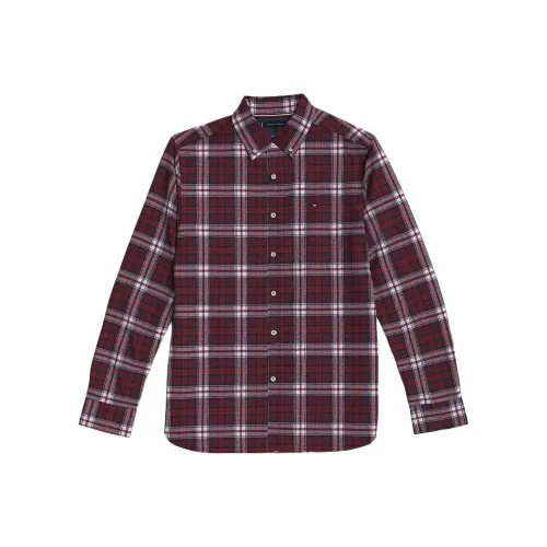 Tommy Hilfiger Red Men's Shirts Томми Хилфигер Красные Мужские Рубашки