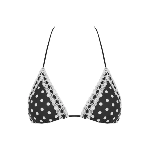 WITH JEAN SS25 Juni Бикини Топ Бикини Женские Черный Белый