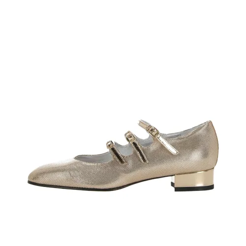 Carel Плоская подошва Туфли Мэри Джейн Женские Золотые
