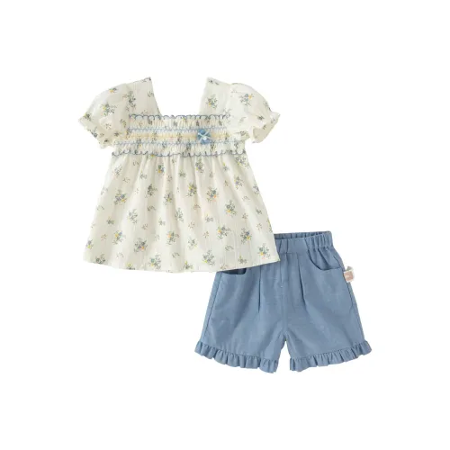 DAVE&BELLA Kids Повседневная спортивная одежда с цветочным принтом