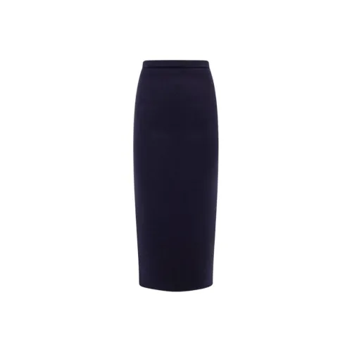 MaxMara Повседневный Длинный Юбка Женская Синяя