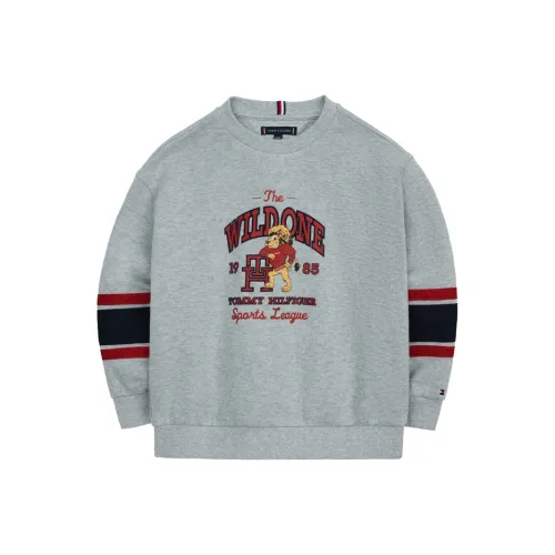 Tommy Hilfiger Американский Свитшот Песочного Лаймового Серого цвета