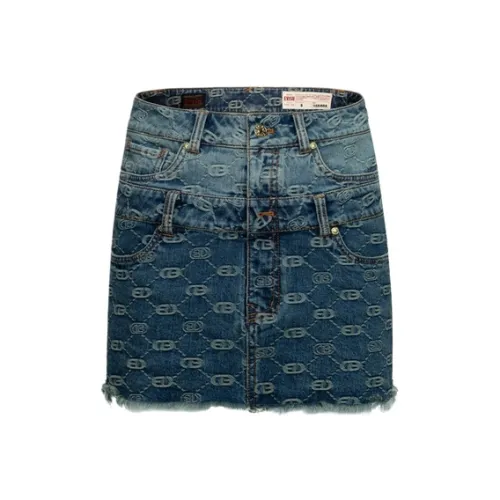 EVISU Джинсовые короткие юбки Женские