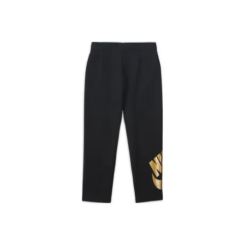 NIKE Черные Kids Вязаные Тренировочные Брюки