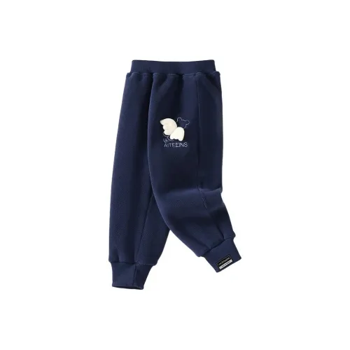 October Mommy Осенние и зимние однотонные утолщенные утепленные штаны для малышей