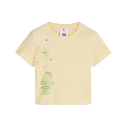 PUMA TROLLS T Рубашка Крем Ванильный Дети Возраст 3-7 лет
