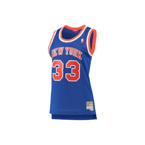 NBA New York Knicks MITCHELL NESS Патрик Эвинг Баскетбольная Джерси Женская Синяя