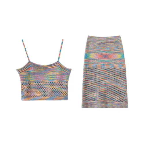 HUINIAN Комплект с юбкой Женские Радужный