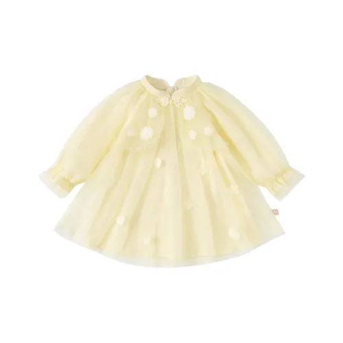 DAVE&BELLA From the Eastern Series Желтые Детские Платья
