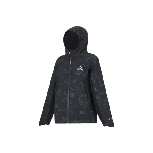 LINING YOUNG Куртка Комплексное физическое развитие Комплексное обучение Прессинг Меха Полный С принтами Детский