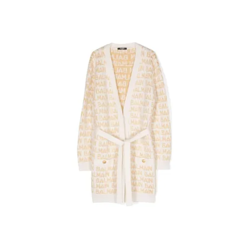 BALMAIN Сливочный Kids Свитеры