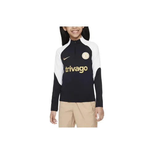 Nike T-рубашка Chelsea FC Strike черная детская