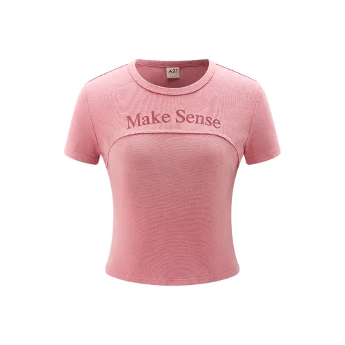 A21 Свет Ржаво-красный Женские Футболки