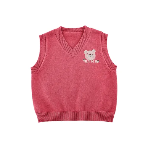 YOEHYAUL Свитер Розово-красный для детей 3-7 лет