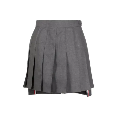 THOM BROWNE Серые Женские Повседневные Короткие Юбки