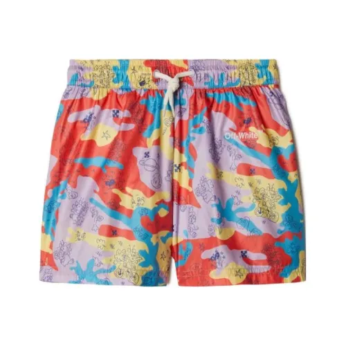 Off Белый Шорты Детский Многоцветный
