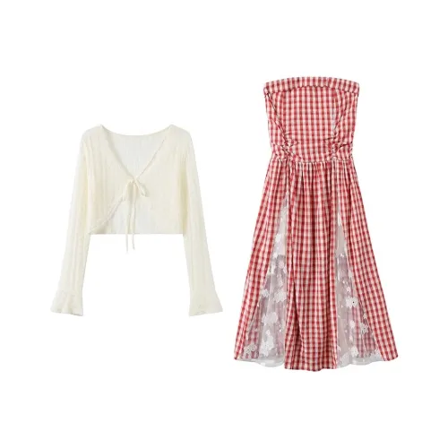 GULIANFEI Комплект с юбкой Женская Белая