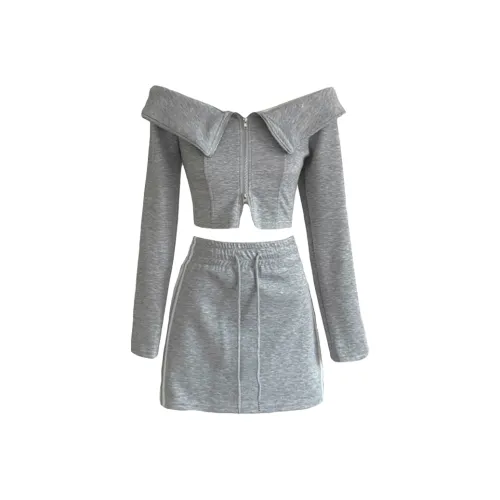 Incolore Комплект с юбкой Женские Серый