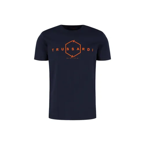 TRUSSARDI T Рубашка Мужская Морской Синий