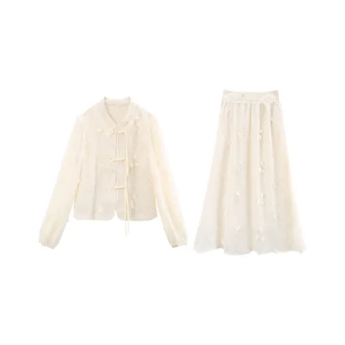 Комплект с юбкой A Paradise For Awakening Женские Бежево-абрикосовый