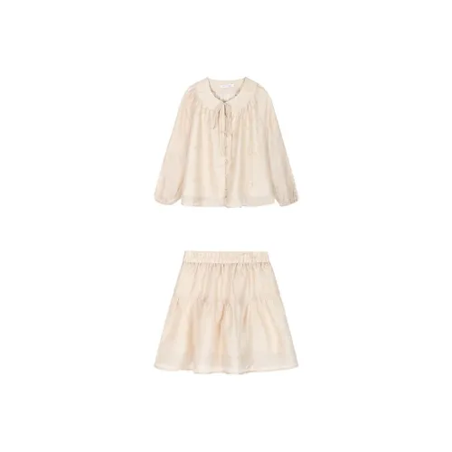 MISHOW Комплект с юбкой Женские Овсяный Абрикос