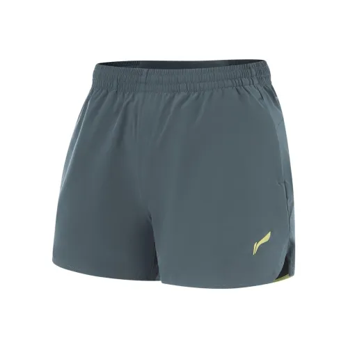 LINING Running Collection Темно-голубые Женские Спортивные Шорты