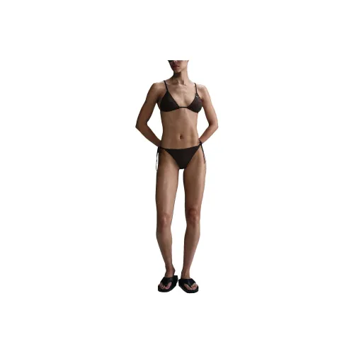 Nike Swoosh SS25 Swim Link Bikini Women's Brown