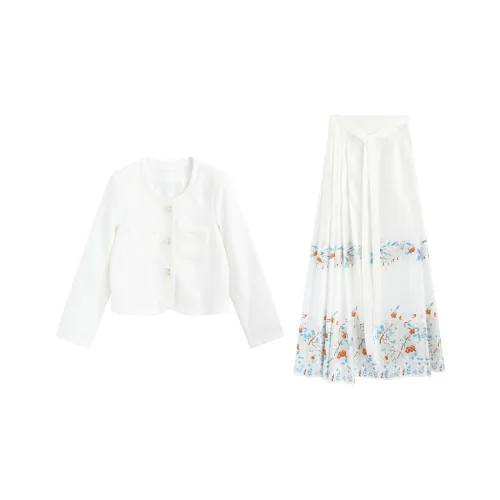 Garbege Белый набор Женские Ханьфу