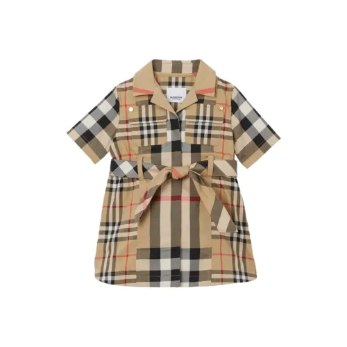 Burberry Платье Коричневый Infant и Toddler