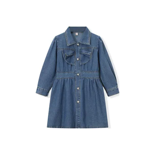 Montagut Джинсовое платье синий детский