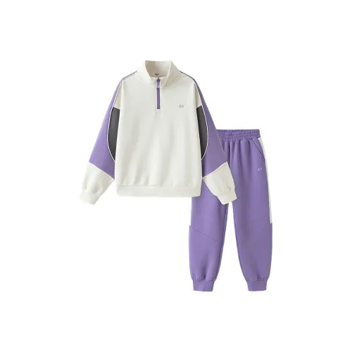 Balabala Повседневная спортивная одежда Белый фиолетовый Тон Подростки