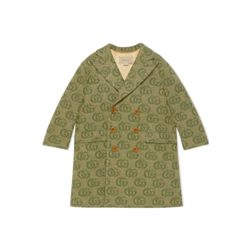GUCCI Зеленый Kids Шерстяное пальто