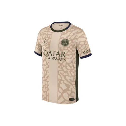 Jordan Kids' Футбол Джерси Dri Fit Футбол Джерси Дюна Paris Saint Germain Желтый Детский